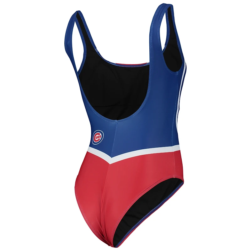 Maillot de bain une pièce pour femme FOCO Royal Chicago Cubs Team