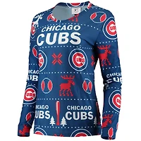 FOCO Royal Chicago Cubs Ugly Ensemble de pyjama pour femme