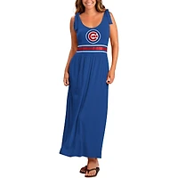 Women's G-III 4Her by Carl Banks Chicago Cubs Royal Game Over - Maxi Dress