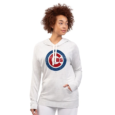 Sweat à capuche d'avant-match G-III 4Her de Carl Banks pour femme, couleur avoine, Chicago Cubs