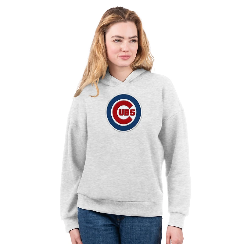 Women's G-III 4Her by Carl Banks Royal/Bright Heather Ceramic Chicago Cubs T-Shirt and Hoodie Combo Pack