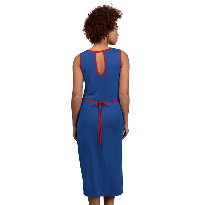 Robe longue G-III 4Her par Carl Banks Royal pour femme, motif Chicago Cubs Center Field