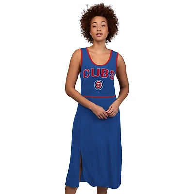 Robe longue G-III 4Her par Carl Banks Royal pour femme, motif Chicago Cubs Center Field