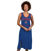 Robe longue G-III 4Her par Carl Banks Royal pour femme, motif Chicago Cubs Center Field
