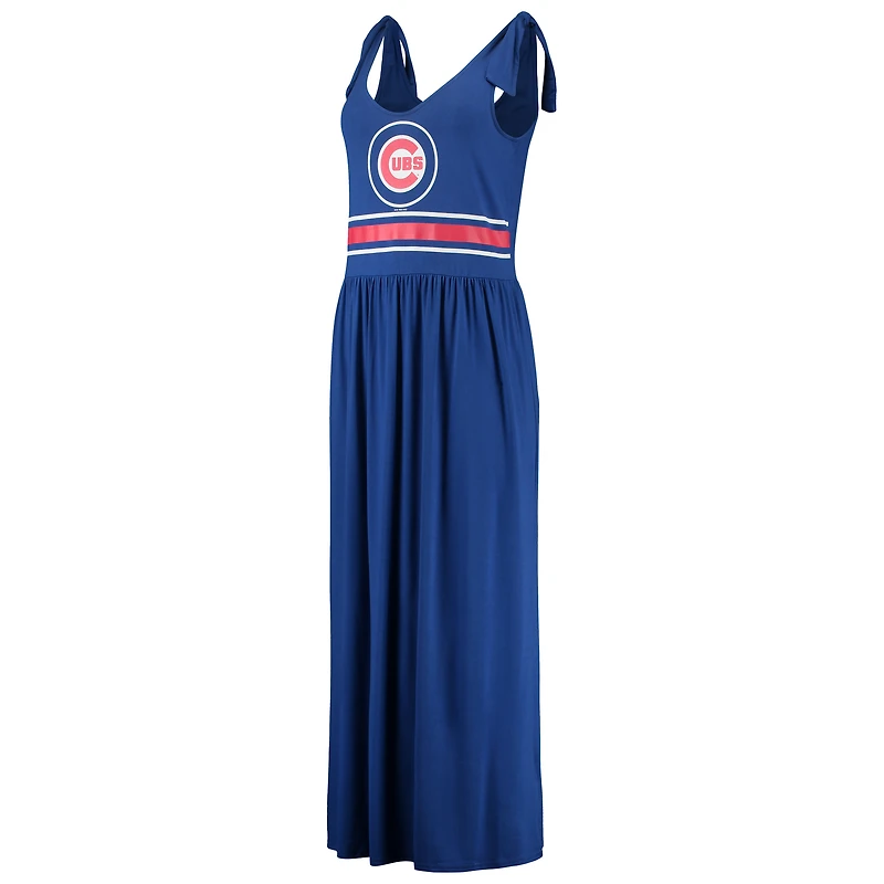Women's G-III 4Her by Carl Banks Royal Chicago Cubs Game Over Maxi Dress