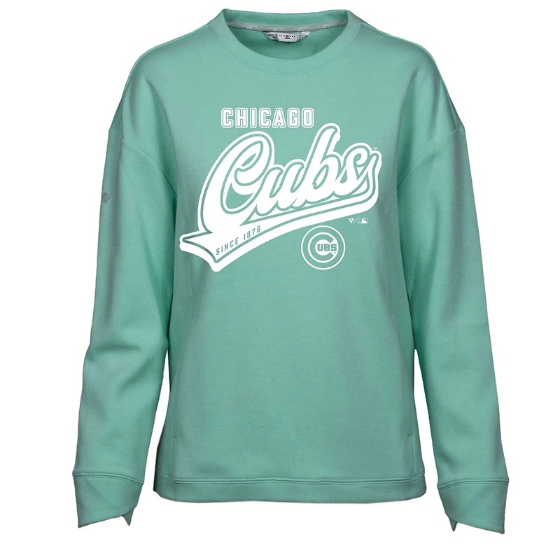 Sweat-shirt à capuche Fiona Sweep pour femme, couleur menthe, des Chicago Cubs