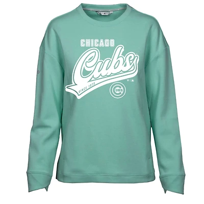 Sweat-shirt à capuche Fiona Sweep pour femme, couleur menthe, des Chicago Cubs