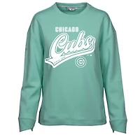 Sweat-shirt à capuche Fiona Sweep pour femme, couleur menthe, des Chicago Cubs