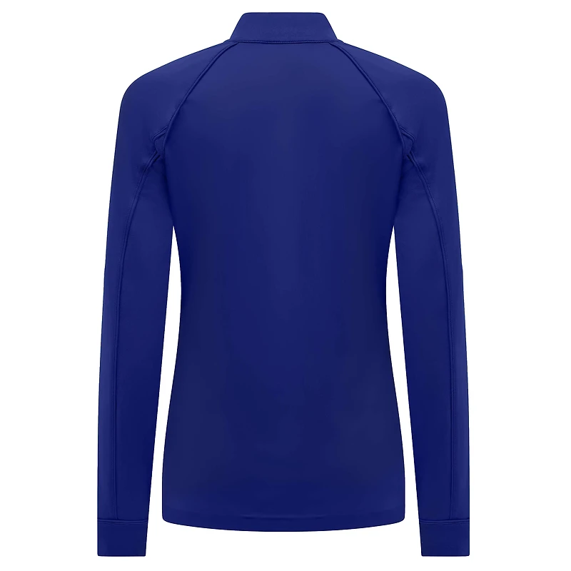 Women's Levelwear Royal Chicago Cubs Kinetic Insignia 2.0 Raglan Quarter-Zip Top