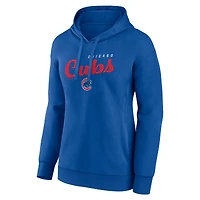 Sweat à capuche col en V avec logo Triumphant des Chicago Cubs pour femme