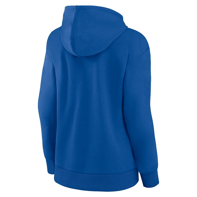 Sweat à capuche col en V avec logo Triumphant des Chicago Cubs pour femme