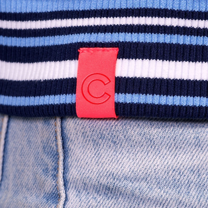 Women's Lusso Royal Chicago Cubs Genni Cropped Full-Zip Jacket