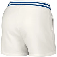 Women's Lusso  White Chicago Cubs Maeg Tri-Blend Pocket Shorts