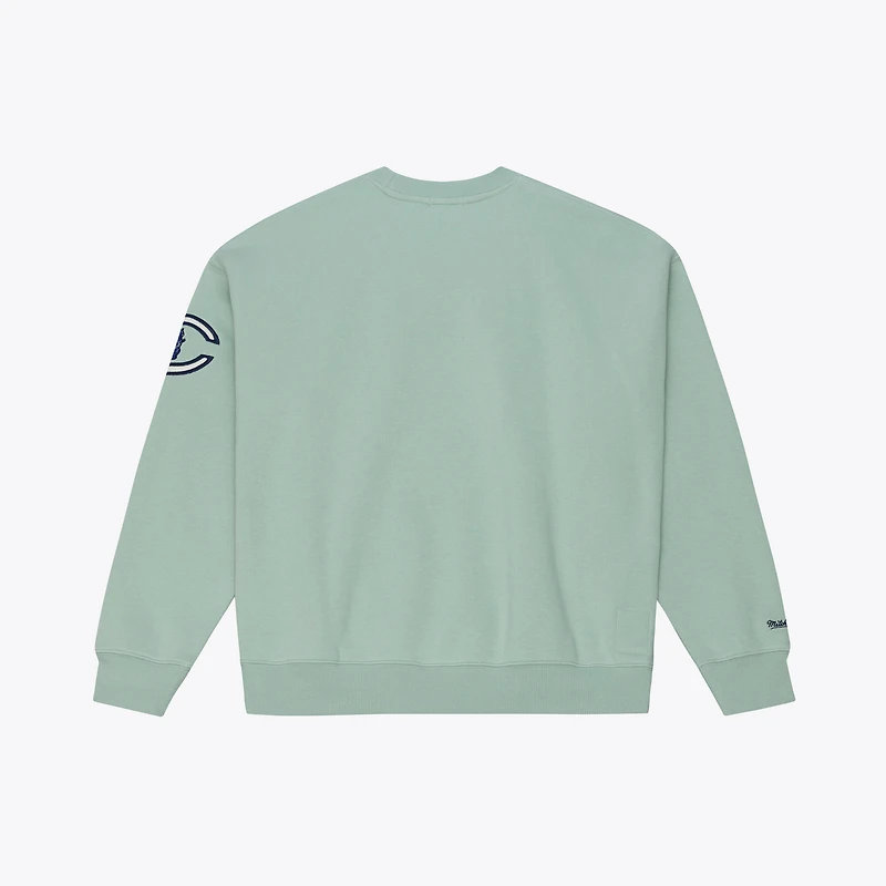 Women's Mitchell & Ness  Green Chicago Cubs Yacht Rock Sweatshirt