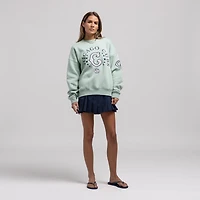 Sweat-shirt Mitchell & Ness vert Chicago Cubs Yacht Rock pour femme