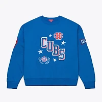 Sweat-shirt Mitchell & Ness Royal Chicago Cubs Pep Rally pour femmes