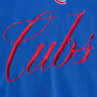 Women's Mitchell & Ness  Royal Chicago Cubs Script Sweatshirt