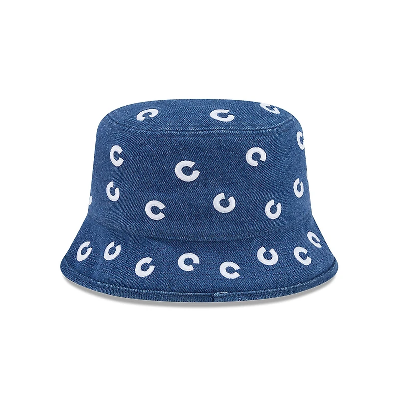 Bob en denim New Era Chicago Cubs pour femme