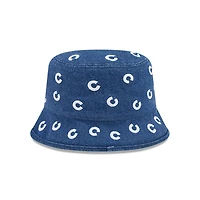Bob en denim New Era Chicago Cubs pour femme