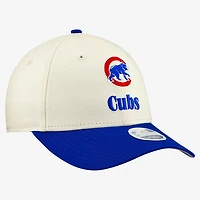 Women's New Era Cream/Royal Chicago Cubs Primary 9FORTY M-Crown Adjustable Hat