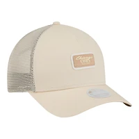 Women's New Era Light Beige Chicago Cubs Tonal Patch 9FORTY M-Crown A-Frame Trucker Adjustable Hat