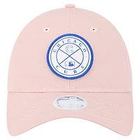 Casquette ajustable Bloom 9TWENTY rose New Era pour femme des Chicago Cubs