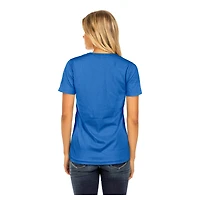 T-shirt col V Little Miss 2 Royal Chicago Cubs pour femme New Era