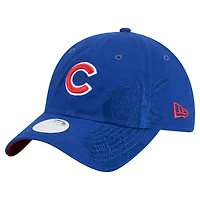 Women's New Era Royal Chicago Cubs Roses 9TWENTY Adjustable Hat