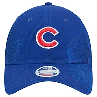 Women's New Era Royal Chicago Cubs Roses 9TWENTY Adjustable Hat