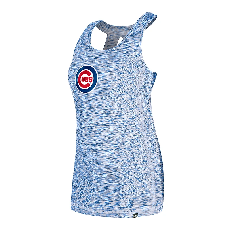 Débardeur à dos en trou de serrure Space Dye Royal Chicago Cubs New Era pour femme