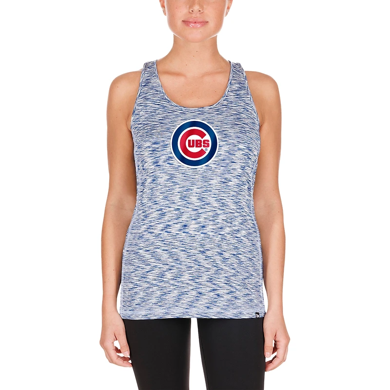 Débardeur à dos en trou de serrure Space Dye Royal Chicago Cubs New Era pour femme