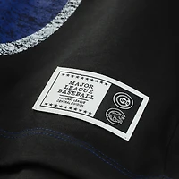 Women's New Era Royal Chicago Cubs Upcycled Colorblocked Boxy Cropped T-Shirt