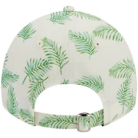 Casquette réglable New Era Chicago Cubs Palms 9TWENTY pour femme, blanche