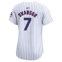 Maillot de joueur Nike Dansby Swanson pour femme, blanc, Chicago Cubs, domicile limité
