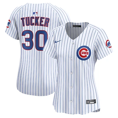 Maillot de joueur à domicile Nike Kyle Tucker blanc Chicago Cubs pour femme