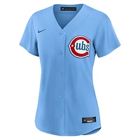 Women's Nike  Light Blue Chicago Cubs Alternate Replica Jersey