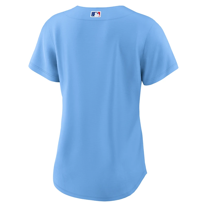 Women's Nike  Light Blue Chicago Cubs Alternate Replica Jersey
