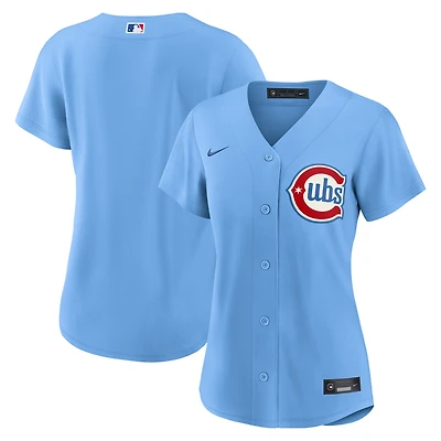 Women's Nike  Light Blue Chicago Cubs Alternate Replica Jersey
