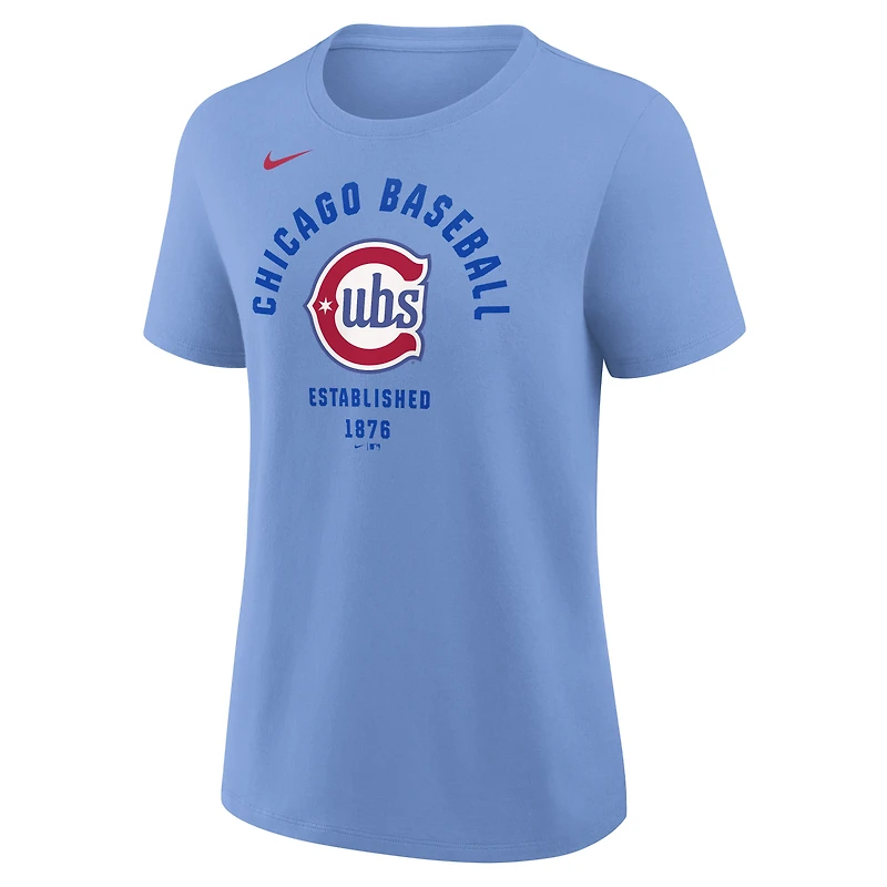 Women's Nike Light Blue Chicago Cubs Alternate T-Shirt