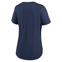 Women's Nike Navy Chicago Cubs City Connect Lockup Tri-Blend T-Shirt