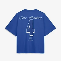 Women's Nike Pete Crow-Armstrong Royal Chicago Cubs Premium Essentials Boxy Name & Number T-Shirt