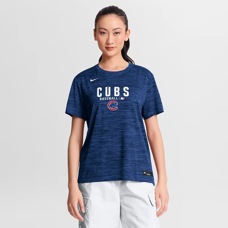 Women's Nike Royal Chicago Cubs Authentic Collection Velocity Dri-FIT T-Shirt