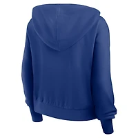 Women's Nike Royal Chicago Cubs Cropped Chill Full-Zip Hoodie