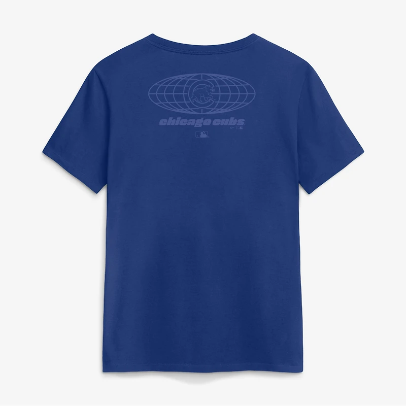 Women's Nike Royal Chicago Cubs Globe Logo T-Shirt