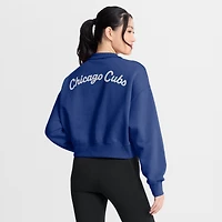 Women's Nike Royal Chicago Cubs Primetime Phoenix Fleece Half-Zip Sweatshirt