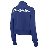 Women's Nike Royal Chicago Cubs Primetime Phoenix Fleece Half-Zip Sweatshirt