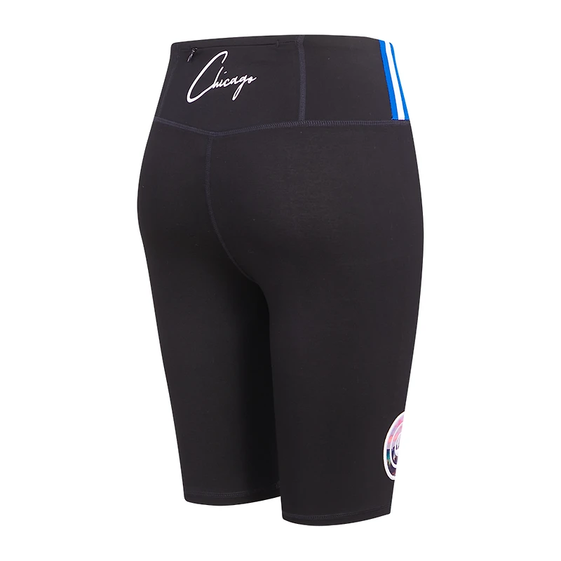 Short de vélo Pro Standard Chicago Cubs City Scape pour femme, noir