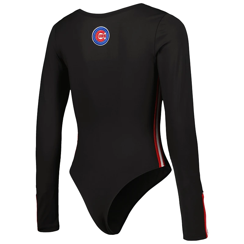 Body à manches longues Classic Lux Chicago Cubs Pro Standard pour femme, noir