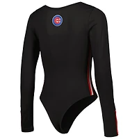 Body à manches longues Classic Lux Chicago Cubs Pro Standard pour femme, noir