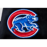 Veste de survêtement à capuche Pro Standard Chicago Cubs Classic Velvet Full-Zip pour femme, noire